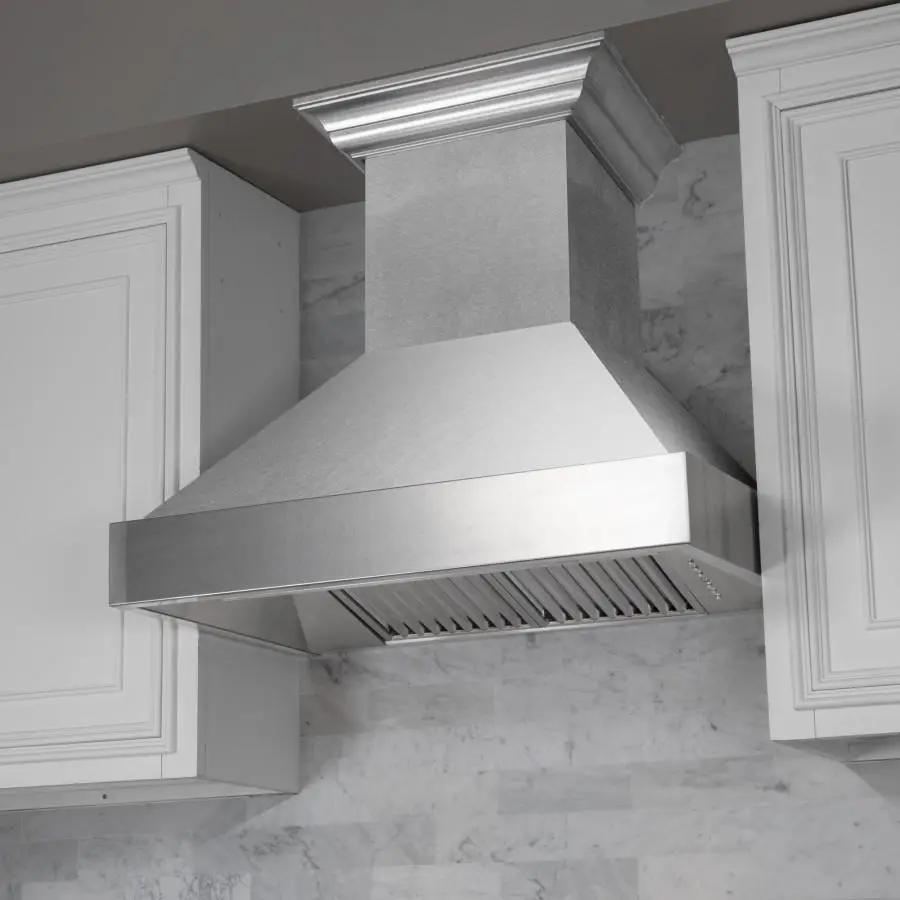 ZLINE 30" Snow Finish Stainless Range Hood with Snow Finish Shell, 8654SN-30 by Farmhouse Kitchen and Bath