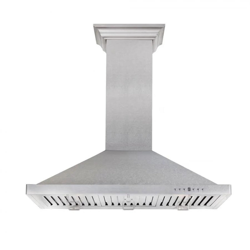 ZLINE 30" Snow Finished Stainless Steel Wall Mount Range Hood, 8KBS-30 by Farmhouse Kitchen and Bath