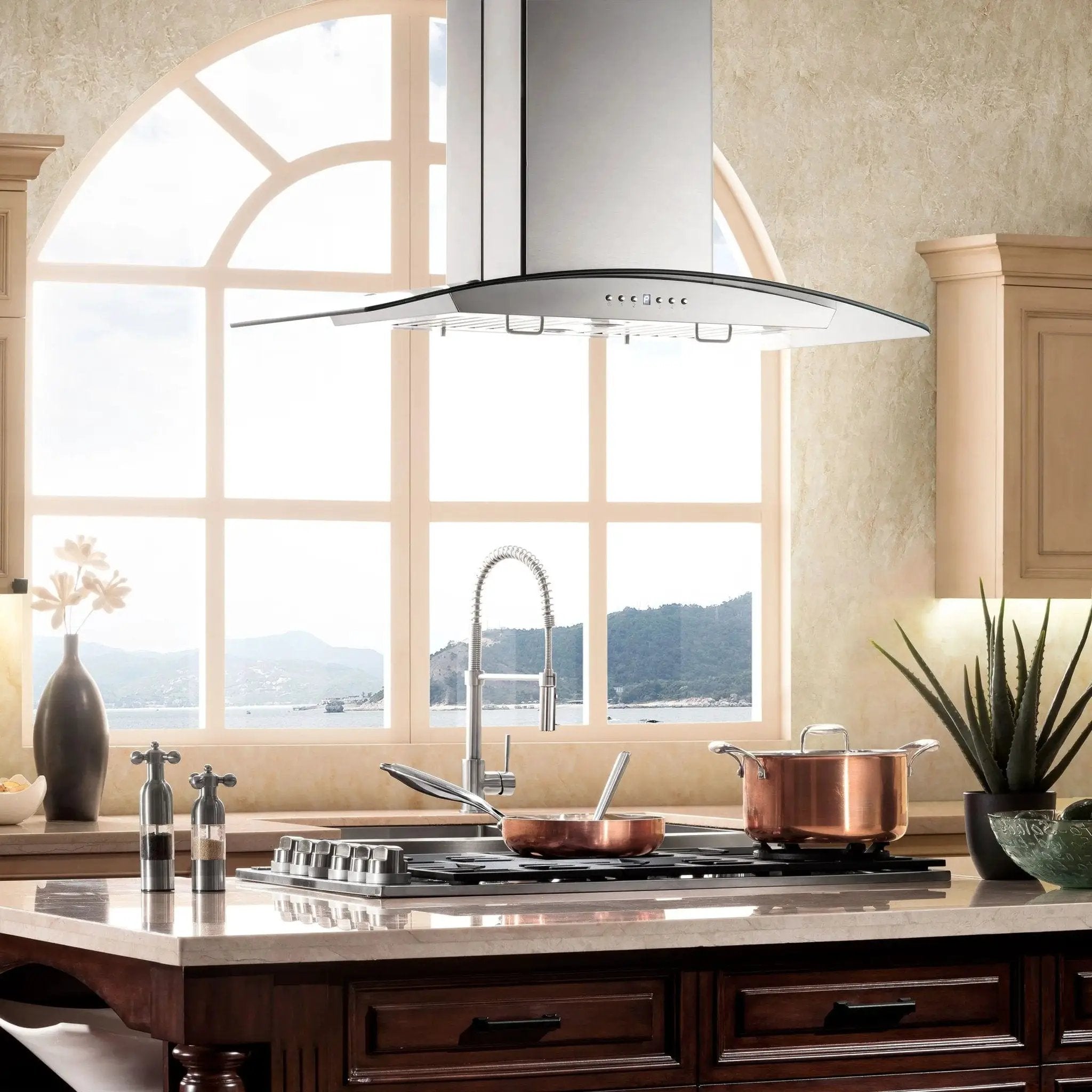 ZLINE 30" Stainless Steel Island Range Hood GL14i-30 by Farmhouse Kitchen and Bath