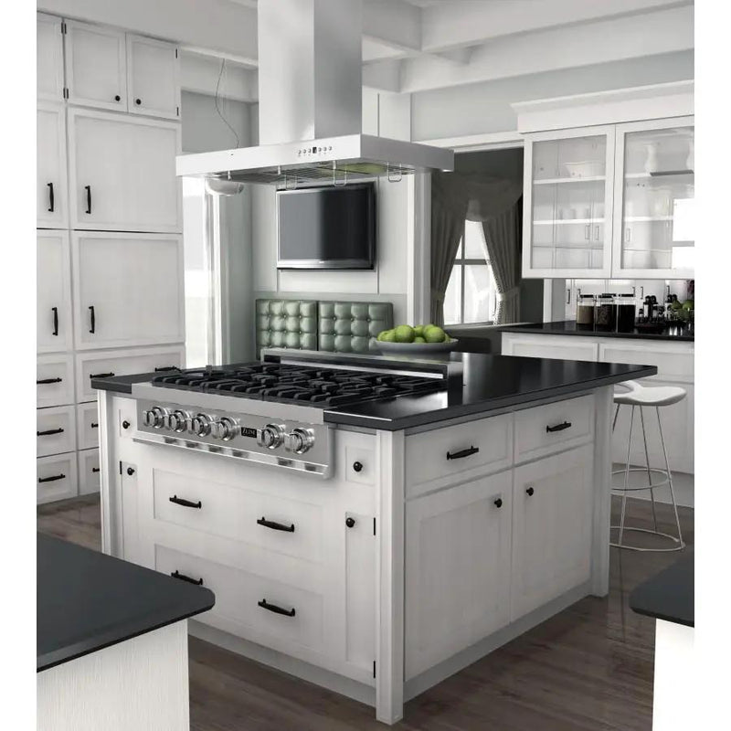 ZLINE 30" Stainless Steel Island Range Hood, KE2i-30 by Farmhouse Kitchen and Bath
