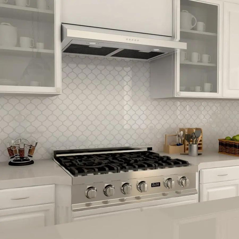 ZLINE 30" Stainless Steel Under Cabinet Range Hood, 615-30 by Farmhouse Kitchen and Bath
