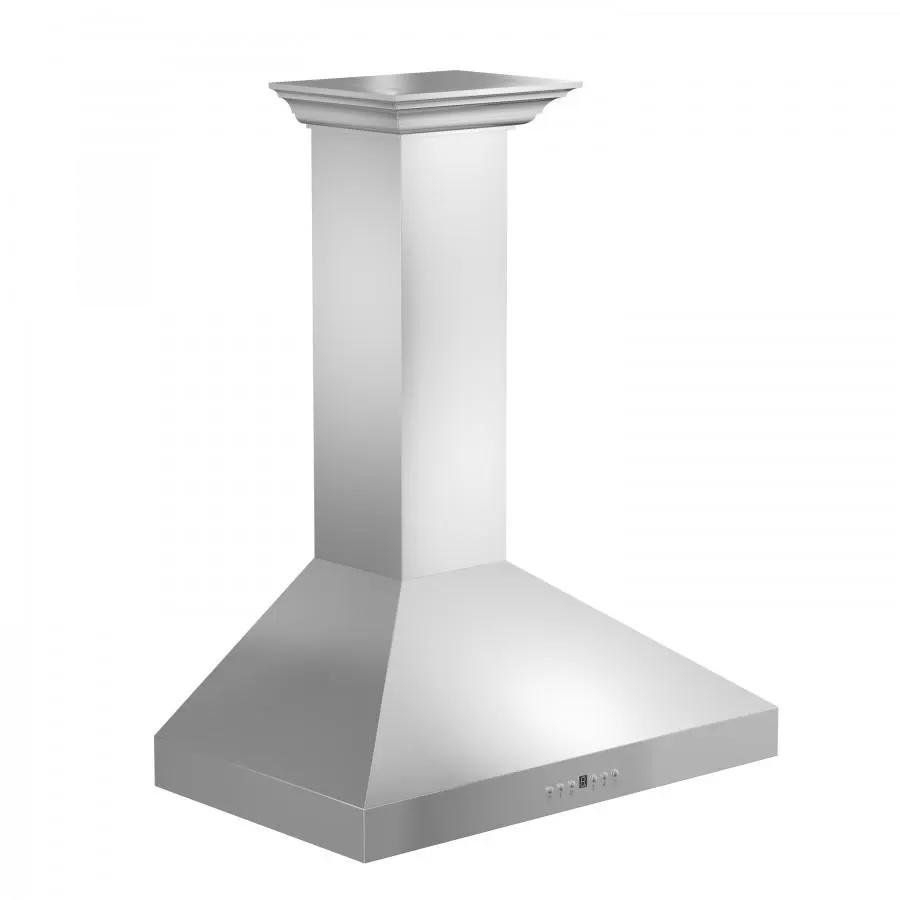 ZLINE 30" Stainless Steel Wall Range Hood, Crown Molding, KL3CRN-30 by Farmhouse Kitchen and Bath