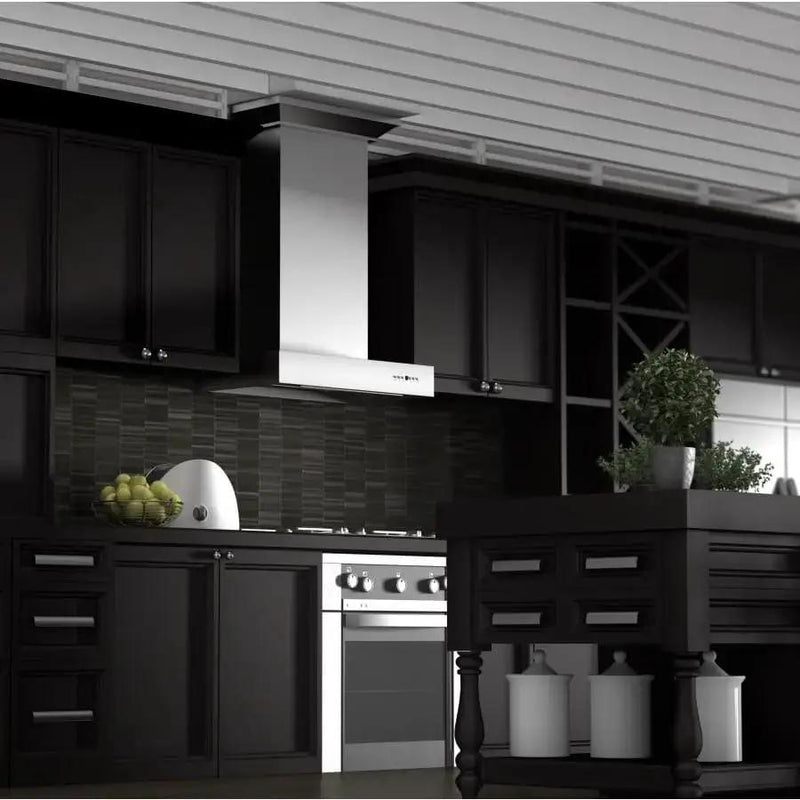 ZLINE 30" Stainless Steel Wall Range Hood, KECOM-30 by Farmhouse Kitchen and Bath