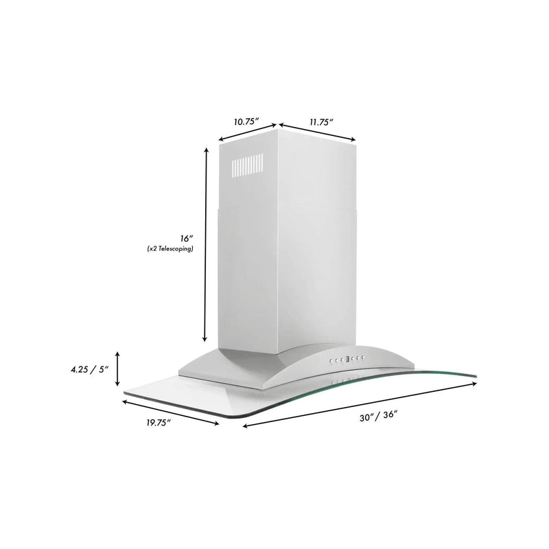 ZLINE 30" Stainless Steel Wall Range Hood, KN-30 by Farmhouse Kitchen and Bath