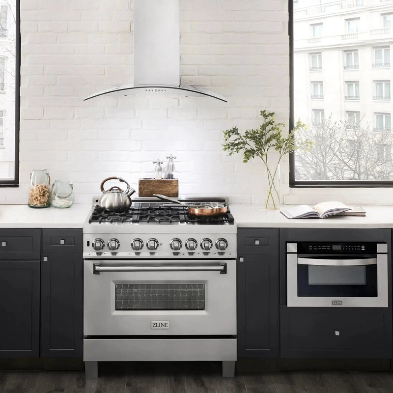 ZLINE 30" Stainless Steel Wall Range Hood KN4-30 by Farmhouse Kitchen and Bath
