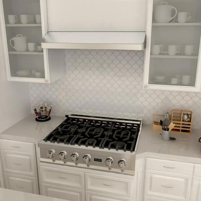 ZLINE 30" Under Cabinet Stainless Range Hood, Hard wired, 617-30 by Farmhouse Kitchen and Bath