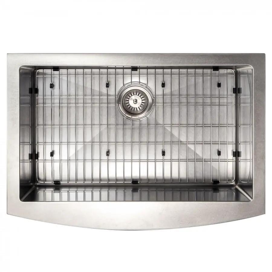 ZLINE 30" Undermount Single Bowl Apron Sink Stainless Steel, SAS-30S by Farmhouse Kitchen and Bath