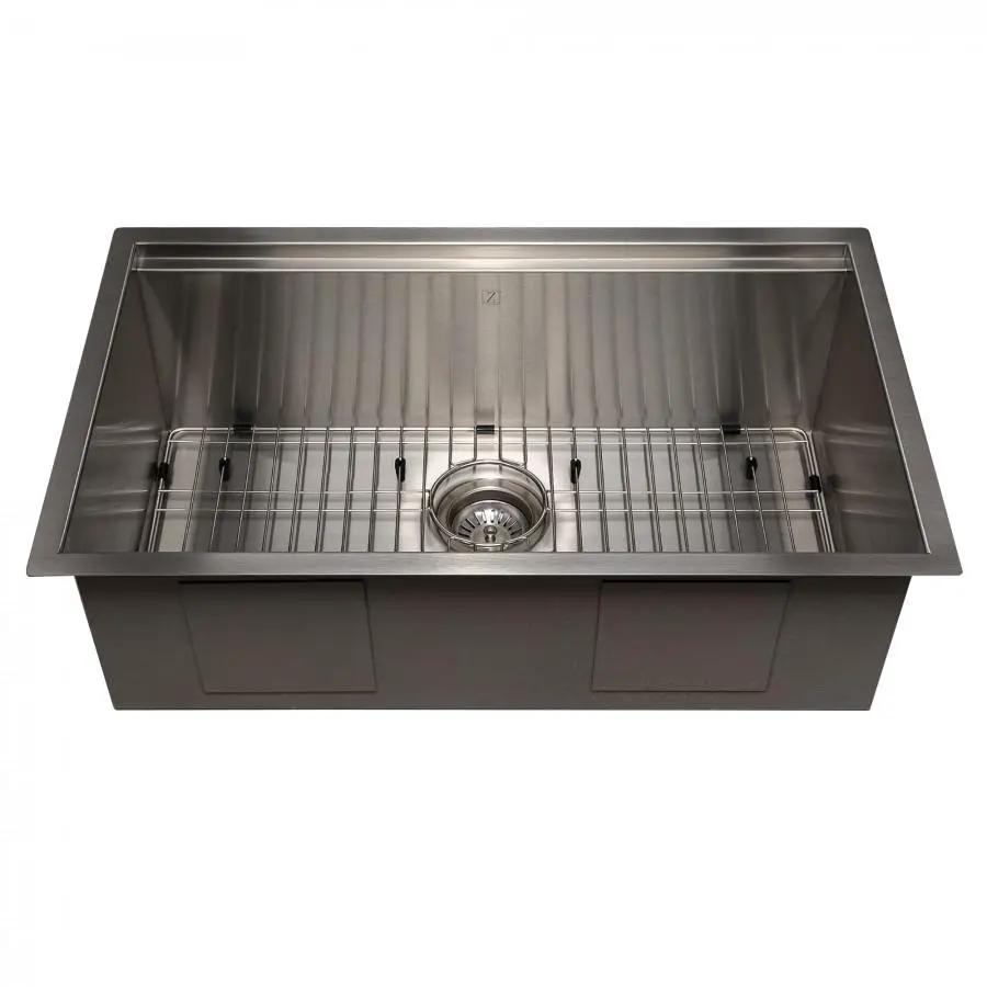 ZLINE 30" Undermount Single Bowl Ledge Sink Stainless Steel, SLS-30 by Farmhouse Kitchen and Bath