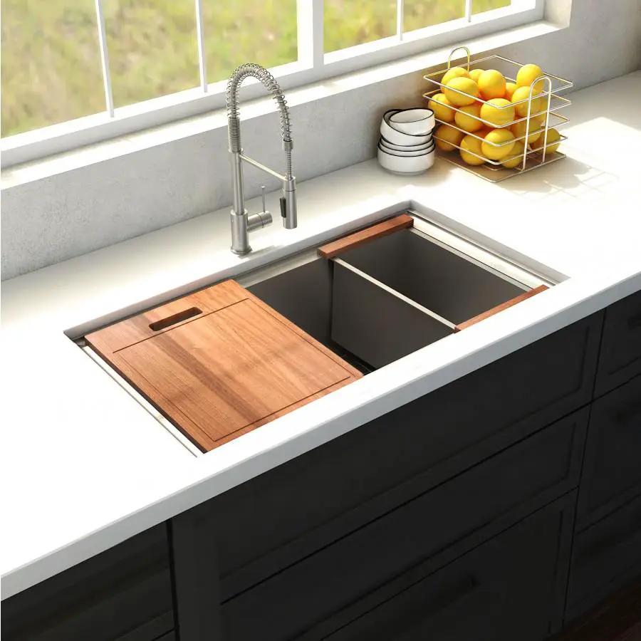 ZLINE 30" Undermount Single Bowl Ledge Sink Stainless Steel, SLS-30 by Farmhouse Kitchen and Bath