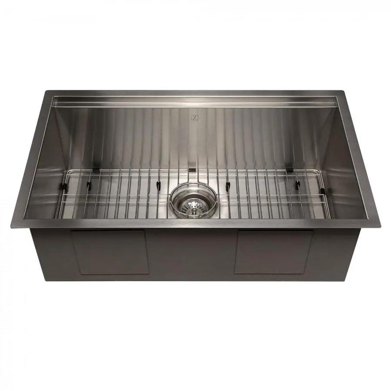 ZLINE 30" Undermount Single Bowl Ledge Sink Stainless Steel, SLS-30S by Farmhouse Kitchen and Bath