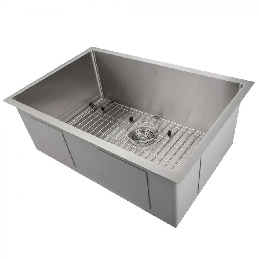 ZLINE 30" Undermount Single Bowl Sink in Stainless Steel, SRS-30 by Farmhouse Kitchen and Bath