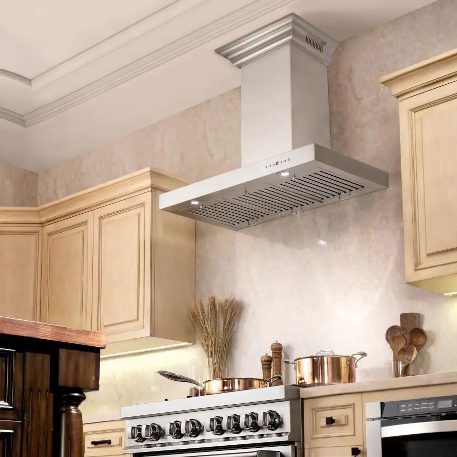 ZLINE Wall Range Hood, CrownSound, Bluetooth Speakers, KECRN-BT by Farmhouse Kitchen and Bath