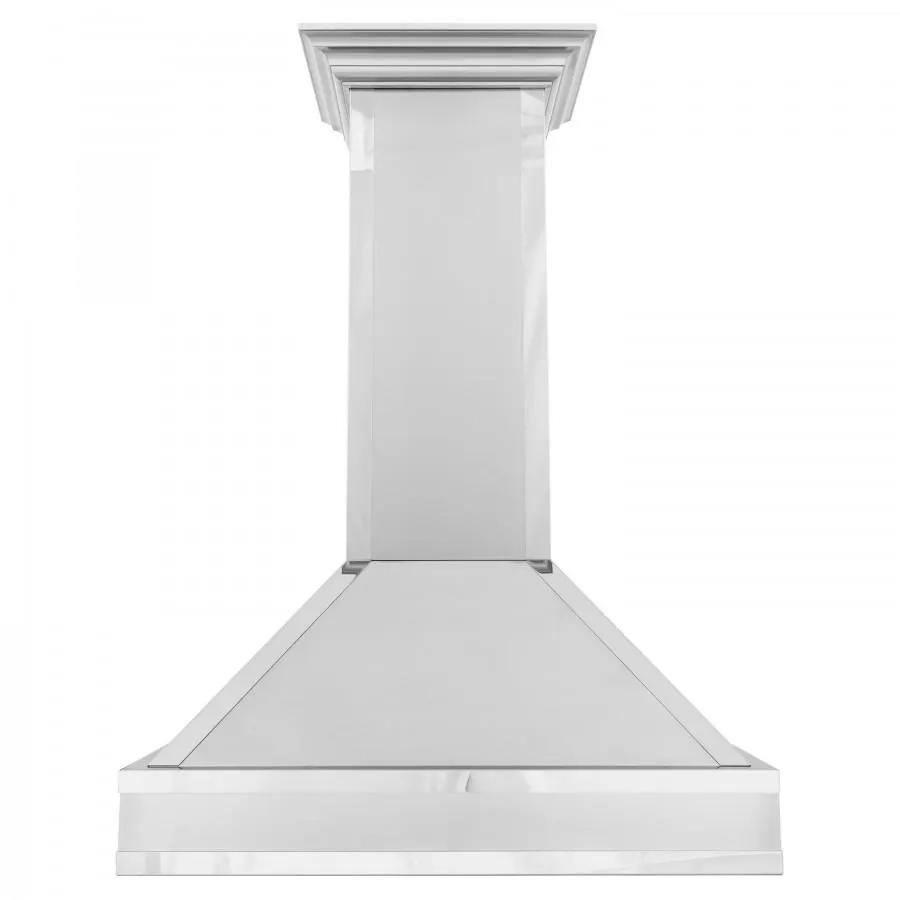 ZLINE 30" Wall Range Hood. DuraSnow Stainless, Mirror Accents, 655MR-30 by Farmhouse Kitchen and Bath