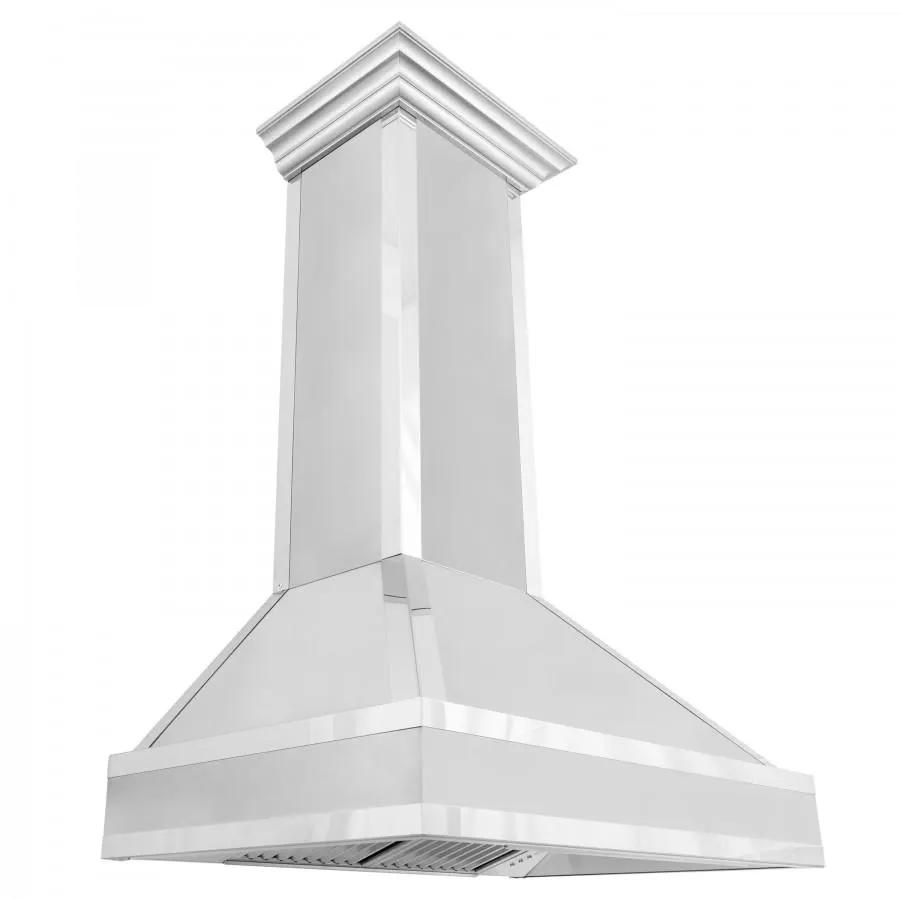 ZLINE 30" Wall Range Hood. DuraSnow Stainless, Mirror Accents, 655MR-30 by Farmhouse Kitchen and Bath