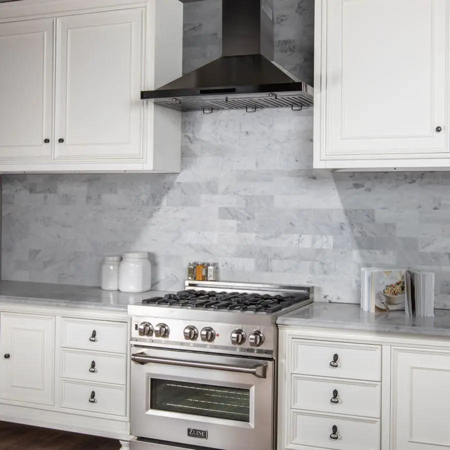 ZLINE 30" Wall Range Hood in Black Stainless Steel, BSKBN-30 by Farmhouse Kitchen and Bath