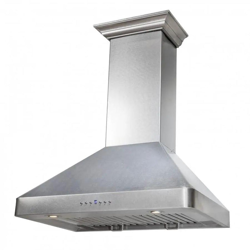 ZLINE 30" Wall Range Hood, Snow Finished, Stainless Steel, 8KF2S-30 by Farmhouse Kitchen and Bath