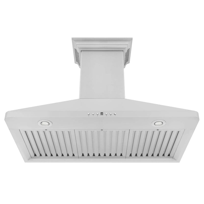 ZLINE 30" Wall Range Hood, Stainless, CrownSound Speakers, KF1CRN-BT-30 by Farmhouse Kitchen and Bath