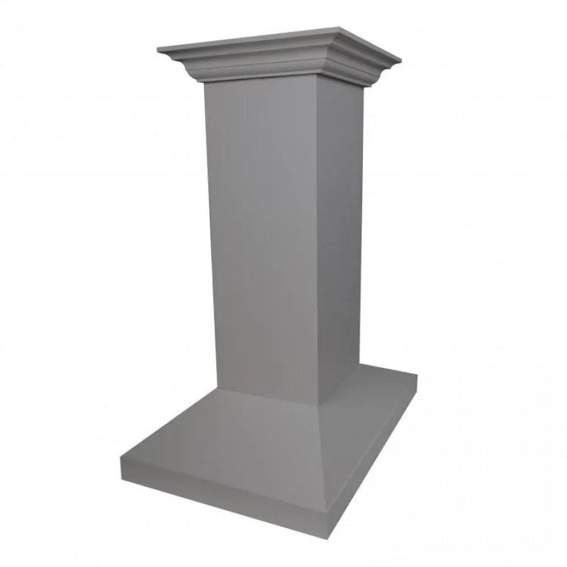 ZLINE 30" Wooden Island Mount Range Hood in Gray, KBiUU-RS-30-400 by Farmhouse Kitchen and Bath