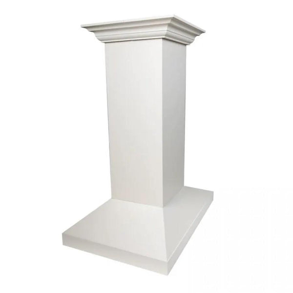 ZLINE 30" Wooden Island Range Hood, Remote Motor, Cottage White, KBiTT-RS-30-400