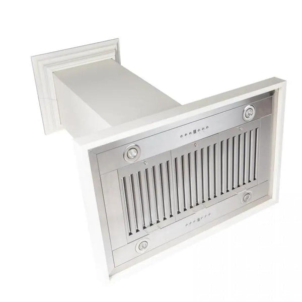 ZLINE 30" Wooden Island Range Hood, Remote Motor, Cottage White, KBiTT-RS-30-400, photo 2 of 10