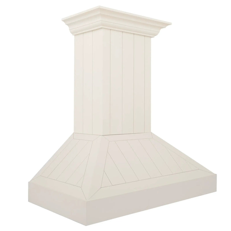 ZLINE 30" Wooden Wall Mount Range Hood in Cottage White, KPTT-30 by Farmhouse Kitchen and Bath