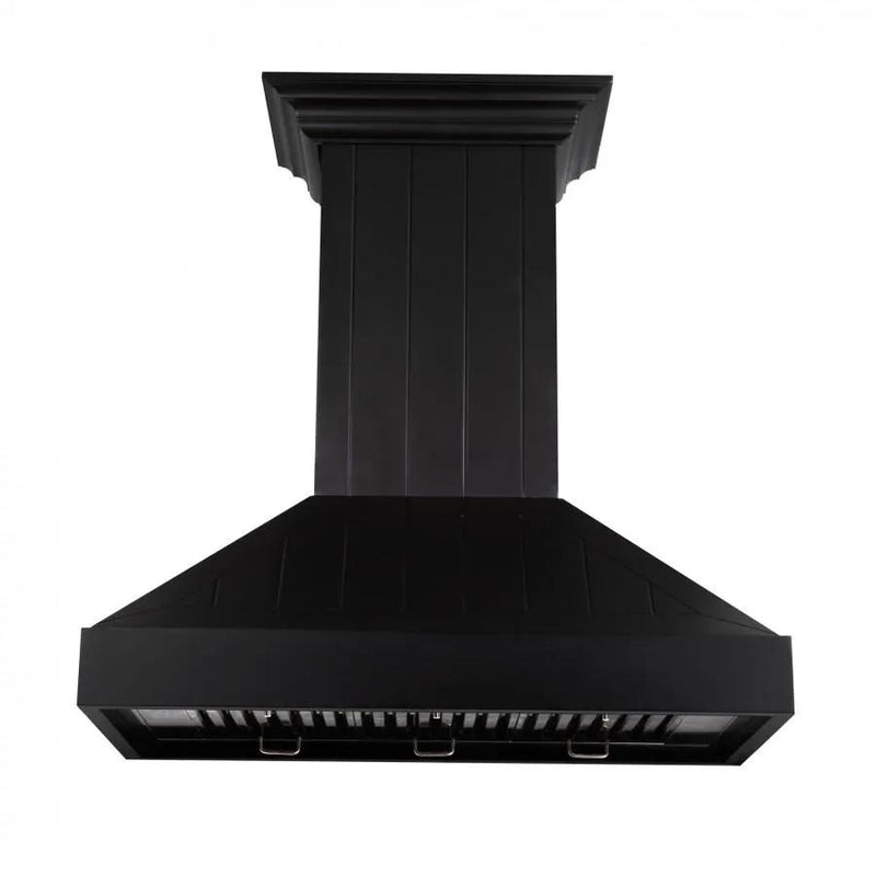 ZLINE 30" Wooden Wall Range Hood in Black - KPCC-30 by Farmhouse Kitchen and Bath