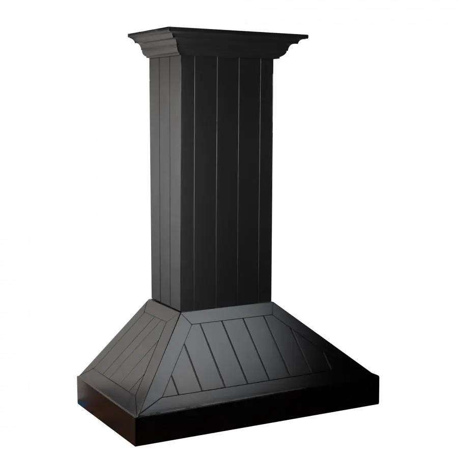ZLINE 30" Wooden Wall Range Hood in Black - KPCC-30 by Farmhouse Kitchen and Bath