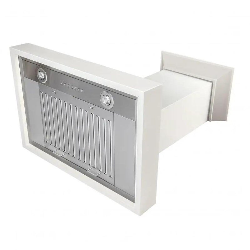 ZLINE 30" Wooden Wall Range Hood in Cottage White, KBTT-30 by Farmhouse Kitchen and Bath