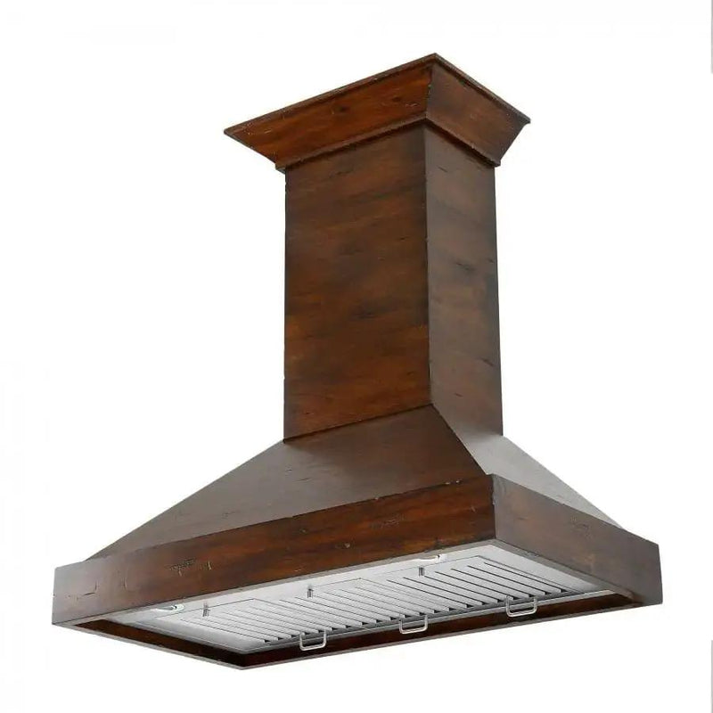 ZLINE 30" Wooden Wall Range Hood in Walnut, KBRR-30 by Farmhouse Kitchen and Bath