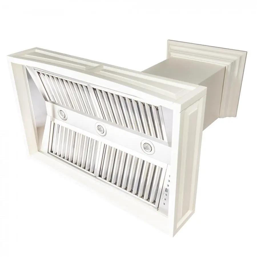 ZLINE 30" Wooden Wall Range Hood with Crown Molding, 321TT-30 by Farmhouse Kitchen and Bath