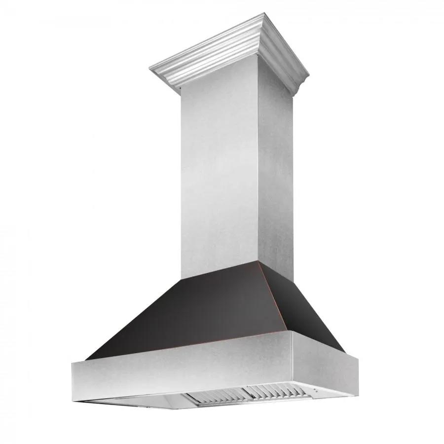 ZLINE 30" ZLINE DuraSnow Wall Range Hood, Oil Rubbed Shell, 8654ORB-30 by Farmhouse Kitchen and Bath