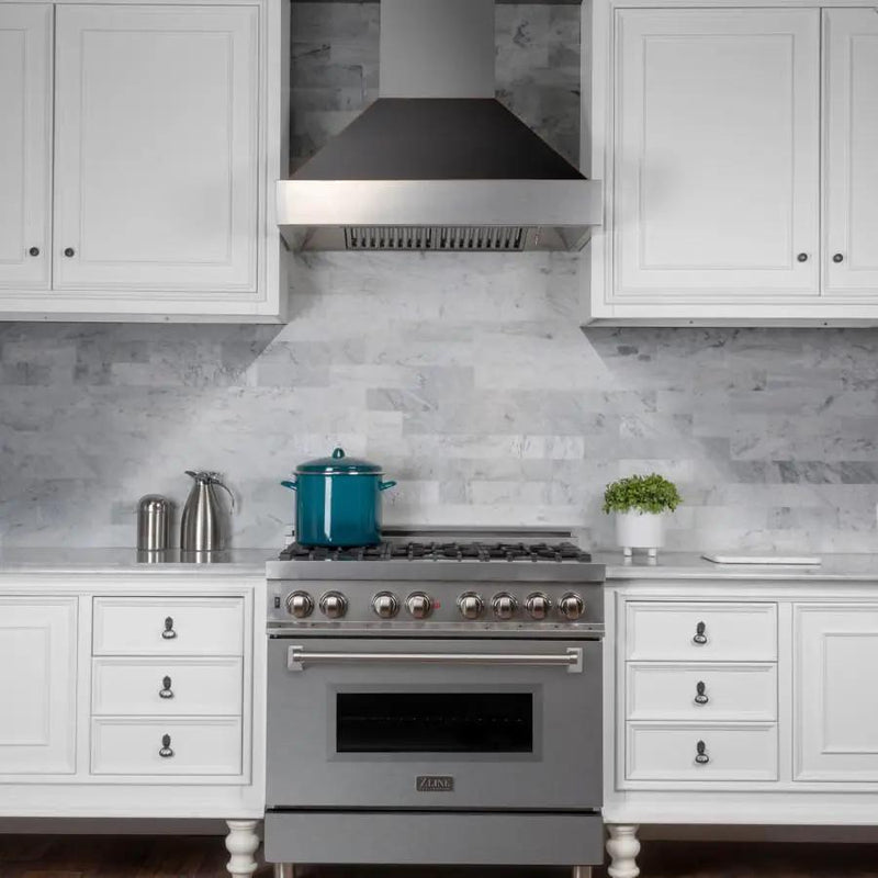 ZLINE 30" ZLINE DuraSnow Wall Range Hood, Oil Rubbed Shell, 8654ORB-30 by Farmhouse Kitchen and Bath