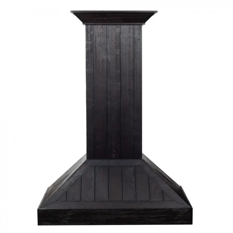 ZLINE 30"Wooden Wall Range Hood, Rustic Dark, KPDD-30 by Farmhouse Kitchen and Bath