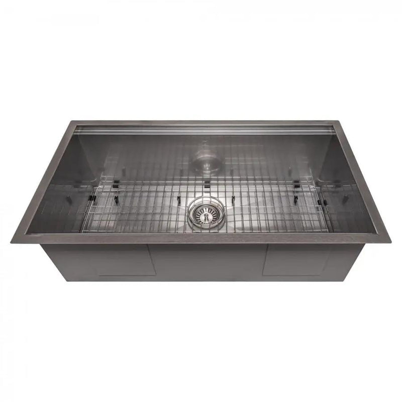ZLINE 33" Undermount Single Bowl Ledge Sink Stainless Steel, SLS-33S by Farmhouse Kitchen and Bath