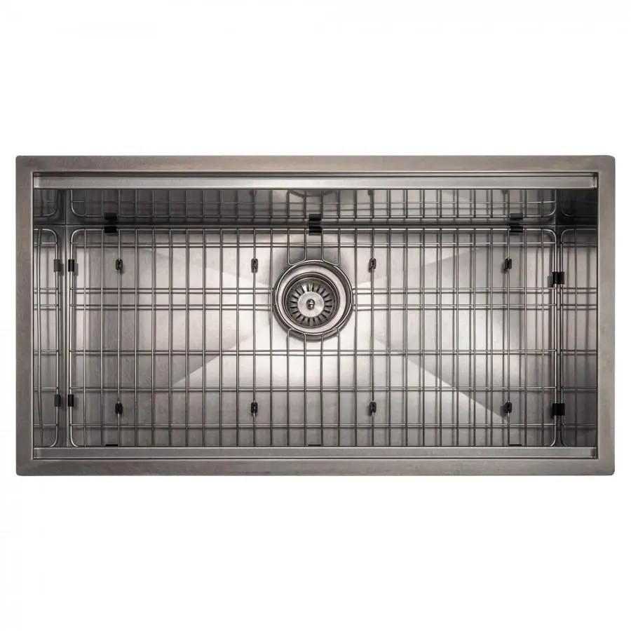 ZLINE 33" Undermount Single Bowl Ledge Sink Stainless Steel, SLS-33S by Farmhouse Kitchen and Bath
