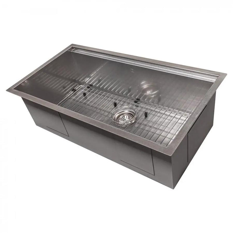ZLINE 33" Undermount Single Bowl Ledge Sink Stainless Steel, SLS-33S by Farmhouse Kitchen and Bath