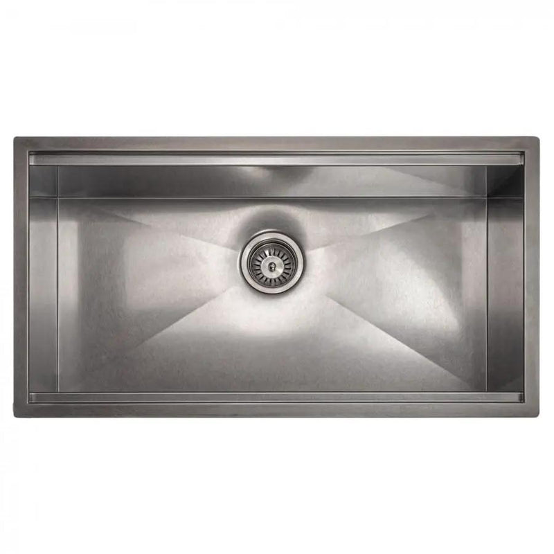 ZLINE 33" Undermount Single Bowl Ledge Sink Stainless Steel, SLS-33S by Farmhouse Kitchen and Bath