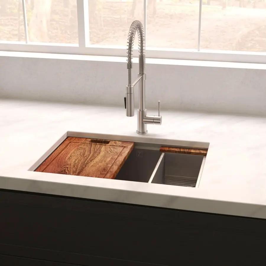 ZLINE 33" Undermount Single Bowl Ledge Sink Stainless Steel, SLS-33S by Farmhouse Kitchen and Bath