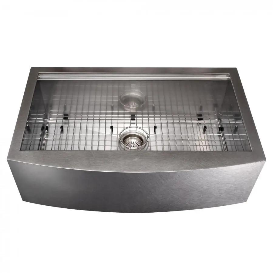 ZLINE 33" Undermount Single Bowl Ledge Sink Stainless Steel, SLSAP-33 by Farmhouse Kitchen and Bath
