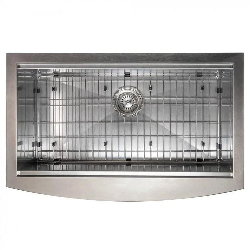 ZLINE 33" Undermount Single Bowl Ledge Sink Stainless Steel, SLSAP-33 by Farmhouse Kitchen and Bath