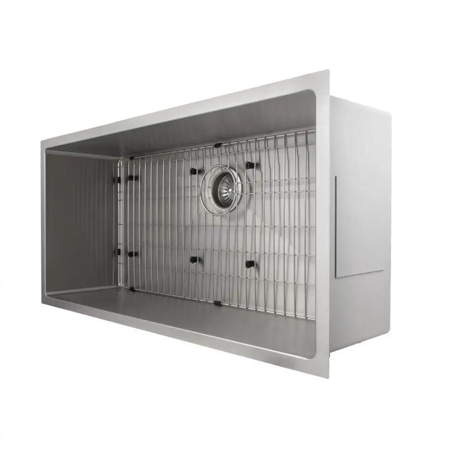 ZLINE 33" Undermount Single Bowl Sink in Stainless Steel, SRS-33 by Farmhouse Kitchen and Bath