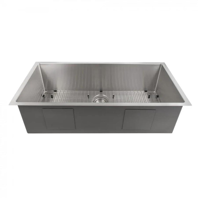 ZLINE 33" Undermount Single Bowl Sink in Stainless Steel, SRS-33 by Farmhouse Kitchen and Bath