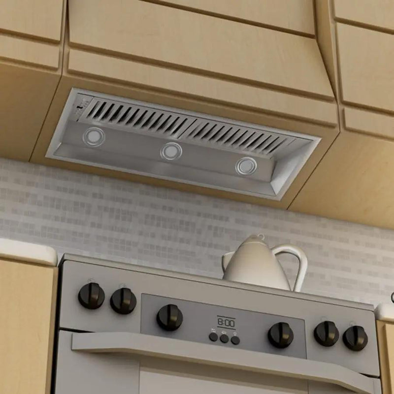 ZLINE 34" Stainless Steel Under Cabinet Range Hood Insert, 698-34 by Farmhouse Kitchen and Bath