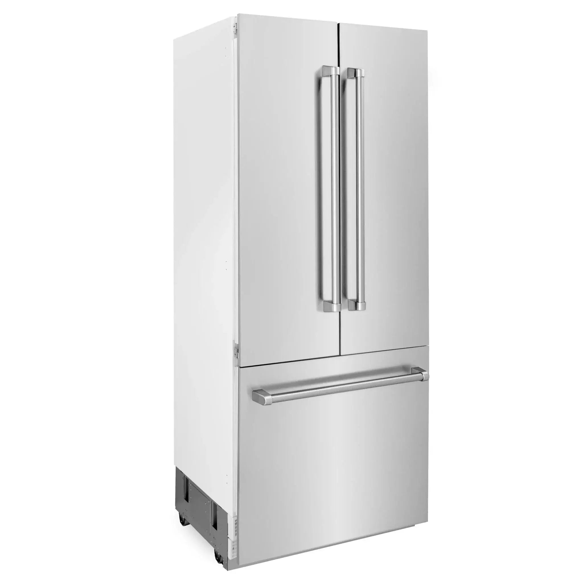 ZLINE 36" 19.6 cu. ft. Built-In 3-Door French Door Refrigerator with Internal Water and Ice Dispenser in Stainless Steel RBIV-304-36 by Farmhouse Kitchen and Bath