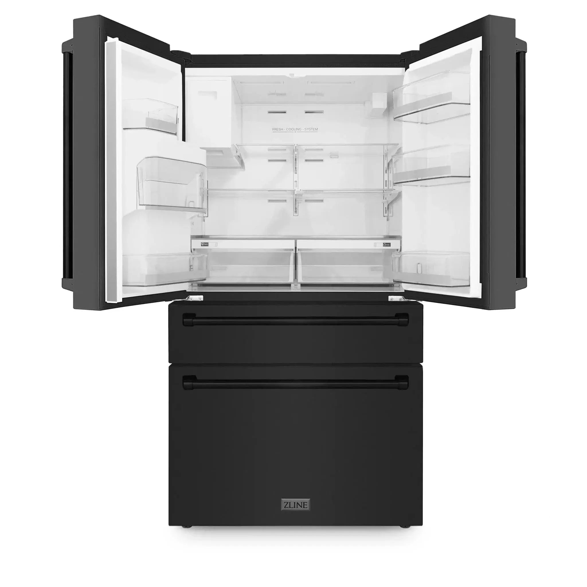 ZLINE 36" 21.6 cu. ft French Door Refrigerator with Water and Ice Dispenser in Stainless Steel RFM-W-36-BS by Farmhouse Kitchen and Bath