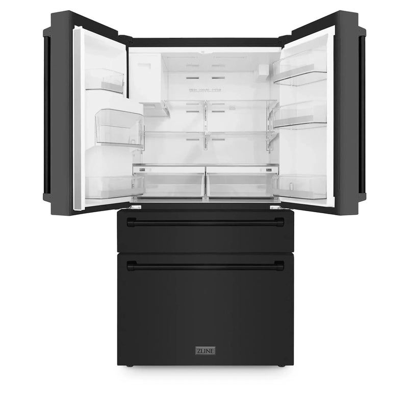 ZLINE 36" 21.6 cu. ft French Door Refrigerator with Water and Ice Dispenser in Stainless Steel RFM-W-36-BS by Farmhouse Kitchen and Bath