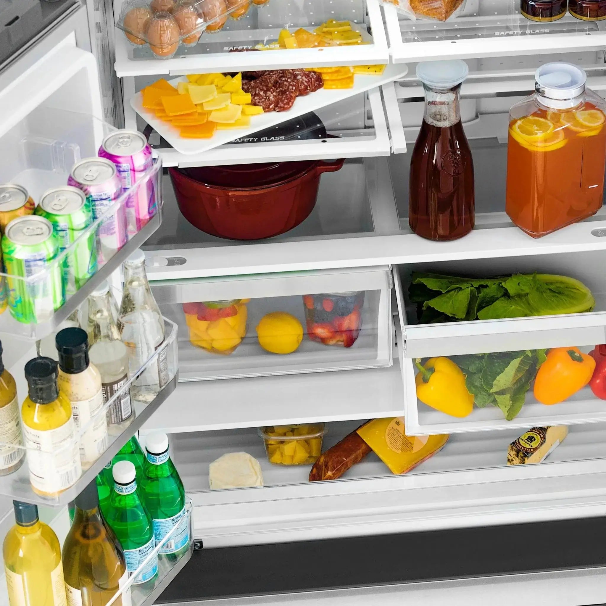 ZLINE 36" Autograph 22.5 cu. ft French Door Refrigerator with Ice Maker Stainless Steel RFMZ-36-G by Farmhouse Kitchen and Bath