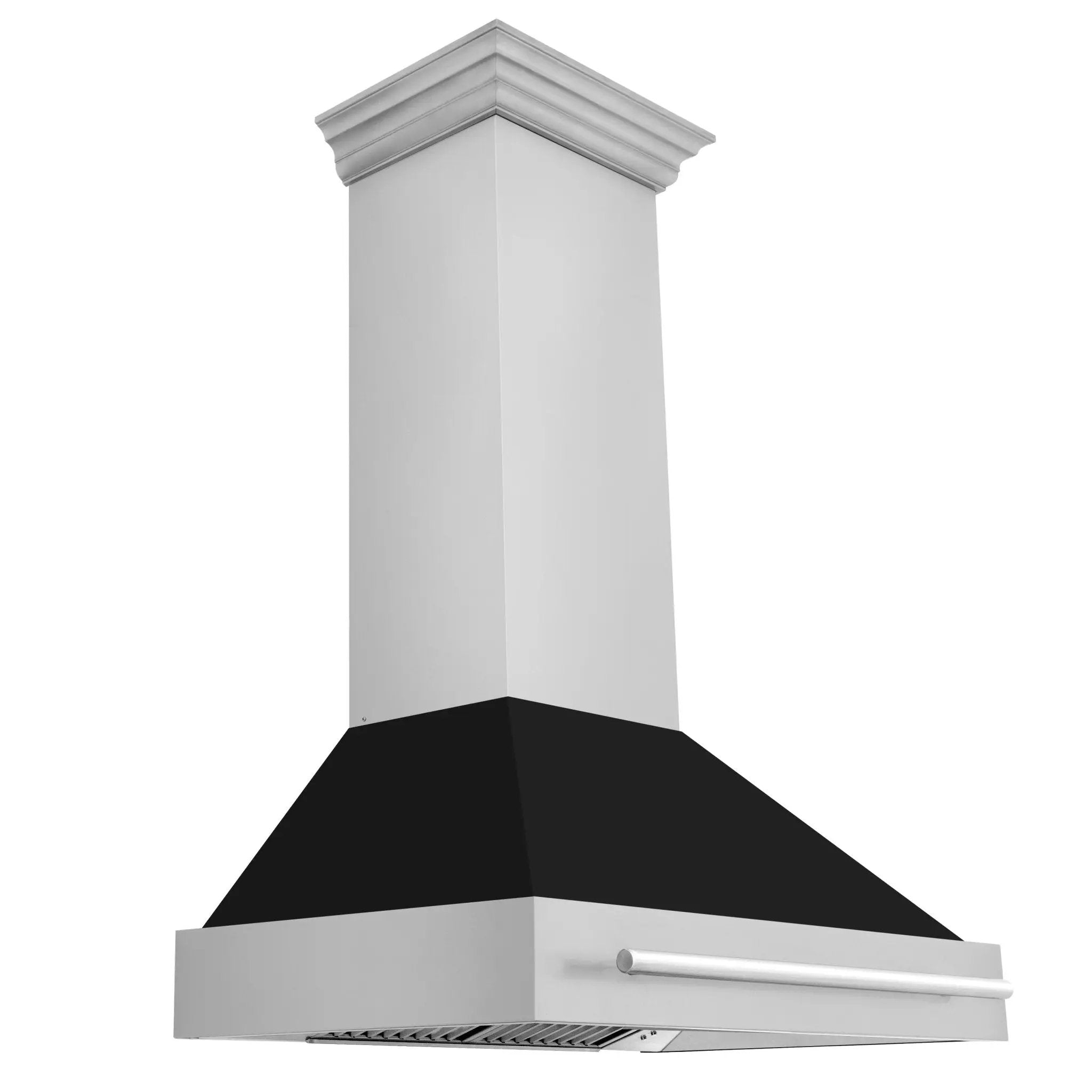 ZLINE 36" Autograph Black Stainless Wall Range Hood 8654STX-BLM-36 by Farmhouse Kitchen and Bath
