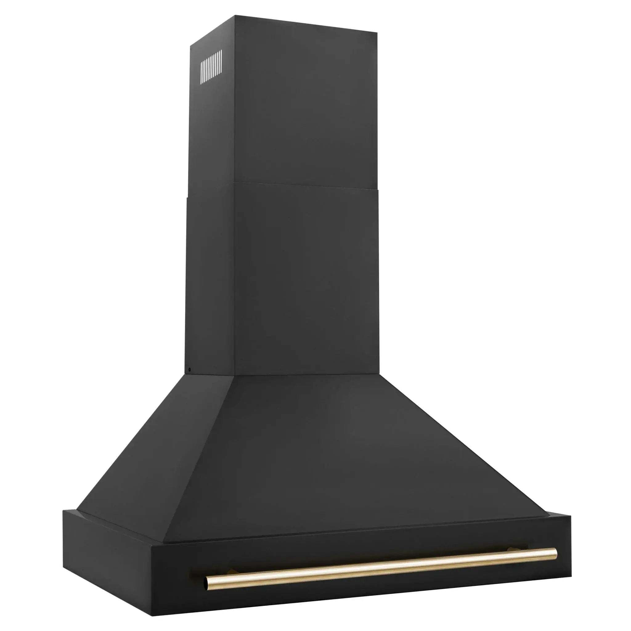 ZLINE 36" Autograph Black Stainless Wall Range Hood, Bronze, BS655Z-36-CB by Farmhouse Kitchen and Bath