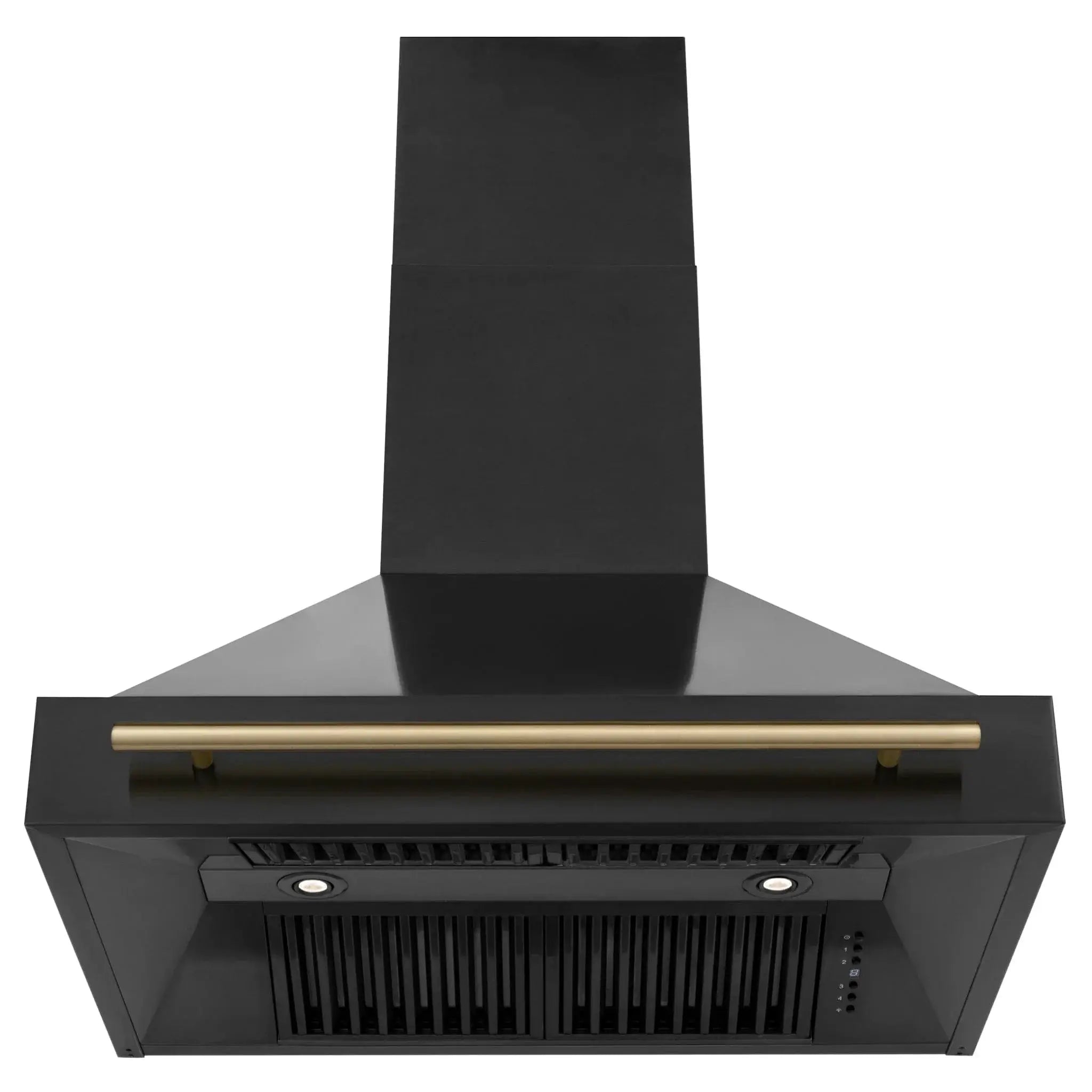 ZLINE 36" Autograph Black Stainless Wall Range Hood, Bronze, BS655Z-36-CB by Farmhouse Kitchen and Bath